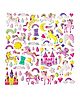 Bunie 3D Foam Unicorn Theme Kawaii Stickers Set  Pack of 2 Sheets Random Design