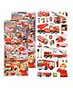 Bunie Fire Engine Theme 3D Puffy Stickers Set  Pack of 2 Sheets Multicolor
