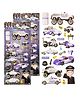 Bunie Police Car Theme 3D Puffy Stickers Set  Pack of 2 Sheets Multicolor