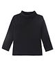Babyhug Cotton Knit Full Sleeves Solid Skivi T-Shirt - Black