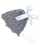 Tipy Tipy Tap Lace Detailed Bonnet Cap - Grey-  Diameter 28 Cms