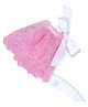 Tipy Tipy Tap Lace Detailed Bonnet Cap - Pink-  Diameter 28 Cms