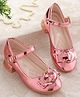 Cute Walk by Babyhug Ballerinas with Buckle Closure & Bow Applique -  Pink