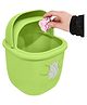 Funeiko Cartoon Theme Mini Table Dustbin with Swing Top Lid  Green