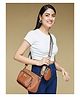 Fargo Tan Women Sling Bag 2L Capacity