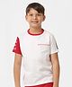 Kate & Oscar Half Sleeves Brand Name Printed Tee - White