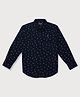 GINI & JONY Cotton Woven Full Sleeves  Shirt Floral Print - Navy Blue