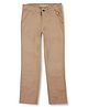 GINI & JONY  Cotton Woven Full Length Solid Trouser- Beige