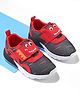 Cute Walk by Babyhug Velcro Closure Sneaker Shoes With Animal Print - Black