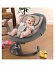 Baybee Automatic Electric Swing Cradle for Baby with 5 Adjustable Swing, 3 Recline, Music, Mosquito Net & Belt | Baby Swing Rocker with Bluetooth, Remote & Soft Toys | Swing for Baby (Black)
