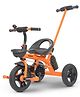 Baybee Triker 2 in 1 Baby Tricycle for Kids, Smart Kids Tricycle with Parental Push Handle, Eva Wheels, Footrest & Baskets | Kids Cycle Trikes | Baby Cycle for Kids (Orange)