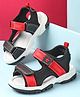 Cute Walk by Babyhug Velcro Closure Sandals - Black