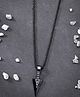 NVR Black Rhodium-Plated Arrow-Shaped Pendant With Chain - Black