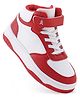 Pine Kids Sneaker with Velcro Closure - White & Red