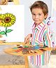 Jilmil Jilmil Boy's Pink Stripes Half Sleeve Cotton Shirt