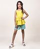 Jilmil Jilmil Girl's Yellow Cotton Top & Shorts