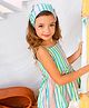 Jilmil Jilmil Girl's Blue stripes cotton top & Shorts