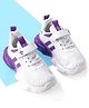 Cute Walk by Babyhug Sneaker Shoes With Velcro Closure - White & Purple
