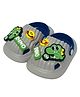 Little Surprise Box Movable Dino Charms All Season Slip On Clogs - Blue