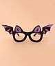 Bat Shaped Halloween Photo Props Sunglasses - Black