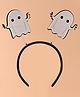 Halloween Hair Band with Ghost Design - White
