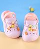Oh! Pair Slip On Clogs with Teddy Applique - Purple