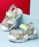 Cute Walk by Babyhug Sandals with Velcro Closure Floral Print - Green
