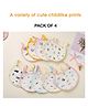 DOMENICO Tie Knot Closure Bib Pack of 4 - Multicolor