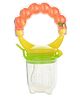 DOMENICO Rattle Silicone Food & Fruit Nibbler - Orange