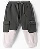 Pepito Full Length Fleece Pant with Patch Detailing - Olive Green