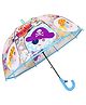 CHAATEWALA Transparent Pirates Detailed Umbrella -  Multi Colour