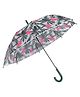 CHAATEWALA PVC Tropical Theme & Flamingo Detailed See Through Umbrella - Green