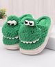 Oh! Pair Slip On Winter Shoes with Applique - Green
