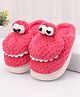 Oh! Pair Slip On Winter Shoes with Applique - Red