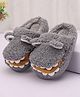 Oh! Pair Slip On Winter Shoes with Crocodile Shape - Grey (Back Elastic May Vary)