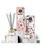Soul & Scents Blossom & Midnight Rose Fragrance Reed Diffuser Set of 2 with 12 Reed Sticks - 120 ml