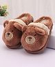 Oh! Pair Slip On Winter Shoes with Applique - Khaki