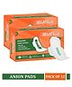 MildCares Super Soft Sanitary Pads for Women With Double Feathers Trifold Sanitary Pads Quick Absorbtion (Pack of 12 )