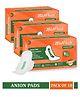 MildCares Super Soft Sanitary Pads for Women With Double Feathers Trifold Sanitary Pads Quick Absorbtion (Pack of 18 )