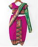 Bhartiya Paridhan Silk Nauvari Saree with Half Sleeves Zari Blouse - Red