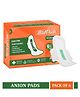 MildCares Super Soft Sanitary Pads for Women With Double Feathers Trifold Sanitary Pads Quick Absorbtion (Pack of 6 )
