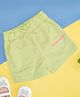 Pantaloons Baby Vacay Mode Text Embroidered Shorts - Neon Green