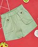 Pantaloons Baby Cotton Lycra Solid Shorts - Green