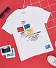 Pantaloons Junior Half Sleeves Typography Printed Tee - Bright White