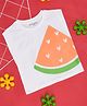 Pantaloons Junior Sleeveless Watermelon Printed Tee - White