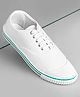 Pine Kids Solid Lace Up School Shoes - White