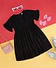 YU by Pantaloons Half Sleeves Solid Dress - Black