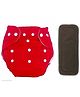 Sparkle Joy Free Size Reusable Cloth Diaper With Insert - Red