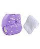 Sparkle Joy Free Size Reusable Cloth Diaper With Insert - Purple