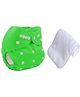 Sparkle Joy Free Size Reusable Cloth Diaper With Insert - Green